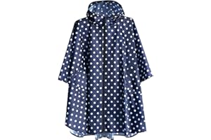 ANYOO Léger Imperméable Respirant Ripstop Poncho avec Capuchon pour Les activités de Plein air