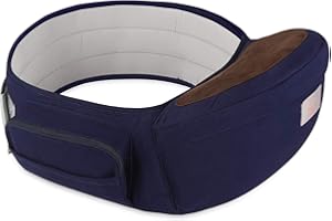 GAGAKU Fotelik biodrowy dla niemowląt, lekka talia taboret 4 pozycje noszenia dla dzieci 0-36 miesięcy noworodka - niebieski