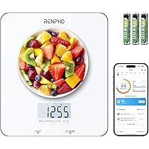 GE Bilancia Intelligente Per Grasso Corporeo - Fit Plus, Bluetooth, Display LCD A Colori, Analisi Di 9 Metriche: Peso, Massa Muscolare, Acqua, BMI, Fino A 180kg