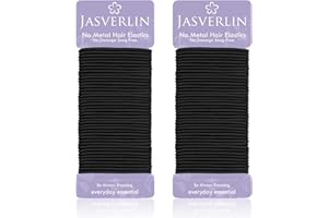 JASVERLIN Elásticos Pequeños para el Pelo, Lazos de Pelo Negro Sujetador de Cola de Pelo Finos y Medianos, No Tiran de las Trenzas, Gomas de Pelo para Mujeres 8-14 Niñas 2mm 80 Piezas (Negro)