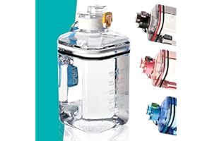 X SIM FITNESSX Duża butelka na wodę 2,2 l ze znacznikami czasu, sportowa butelka na napoje, bez BPA (przezroczysta, biała)