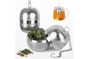 Behiruch 2 Stück Tee ei Teesieb für Losen Tee, Teeei für Losen Tee, Teesieb für Tasse 304 Edelstahl, Tee Sieb, Tea Infuser, Tea Strainer für Teekanne, Teetasse