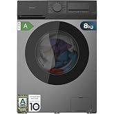 Cecotec Washing Machine Front Load 8 kg Bolero DressCode 8450 Inverter Steel, 1400 rpm, 16 Programs, Class A-20%, Inverter Pl