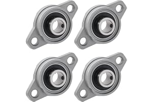 NAKUPENDA Stehlager Gehäuselager 4 Stück Flanschlager Rhombische Flanschlager Selbstausrichtend Stehlager Kugellager Lagerblock Flanschlager Kugellager Lagerblock (12mm Innendurchmesser)