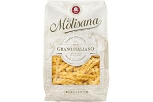 La Molisana - Gemelli n. 80, Pasta Classica da Solo Grano Italiano, Trafilata al Bronzo, Doppia Spirale Avvolgente che Cattura Ogni Tipo di Condimento, Confezione da 500 g