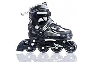 MURIONEY Inline-Skates für Kinder, Mädchen & Jungen im Alter von 4-6, 5-8, 6-12, 8-12 Jahren – Verstellbare Rollschuhe für Anfänger, Jugendliche, Indoor & Outdoor, größenverstellbar