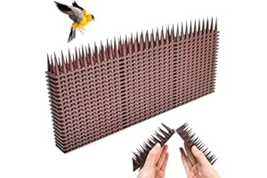 QINERSAW 20 PCS Pic Anti Pigeon Plastique 8.6m Pointes d'Oiseaux en Plastique Pique Anti Pigeon Fenetre Pique Anti Pigeon Balcon Pic Anti Chat Anti Pigeons pour Balcon pour Repousser Pigeon Hirondelle