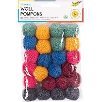 Pompon Di Lana Pastello - 24 Pezzi, 3 Cm, Per Lavoretti Creativi, 6 Color I - Foto 10