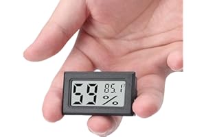 Goabroa Mini thermomètre/hygromètre numérique avec capteur de température Fahrenheit (℉)