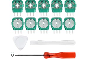 SELURK 10 Stück Potenziometro Joystick 2,3kΩ für PS5, Ersatz Trimmer für PS5 Wireless Controller, Variable Widerstandssensor Moduls, Reparaturteile für Analog Joystick, 1 Öffnungswerkzeug-Kit