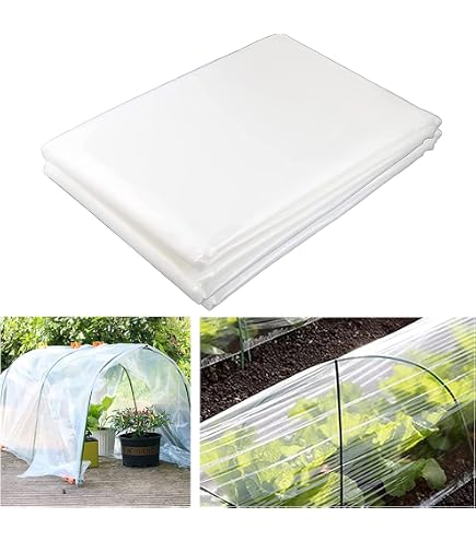 RUCUDIM - Film Polyéthylène Pour Serre 2x3m - Extra épais 0.3mm - Protection Jardin & Cultures