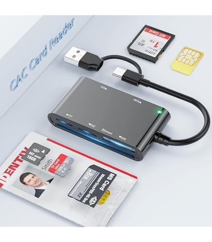 Lettore Smart Card USB 4 In 1 Rocketek - Per SD, Micro SD, SIM, Carte Firma Digitale - Foto 7