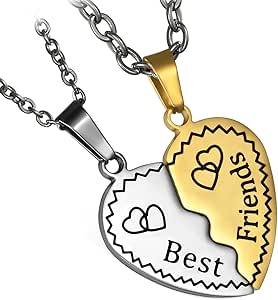 Capybara Freundschaftsketten Für Mädchen - BFF Halsketten Mit Herz & Hände
