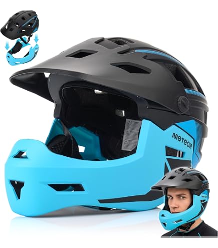 mtb helm kinnteil abnehmbar Full Face Bike für, Abnehmbarer Kinnschutz, 13 Lüftungsschlitze, 2 in 1 Helm mit Zum Radfahren, BMX Goggles | Roblox Item dame Choose from the following colors:Black