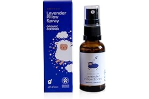 GREENUM GIFTS OF NATURE Schlafwohl - Spray per cuscini alla lavanda, 30 ml, spray per il sonno riposante, spray per il relax e il riposo, con vero olio di lavanda biologico, spray per addormentarsi senza alcool per cuscini