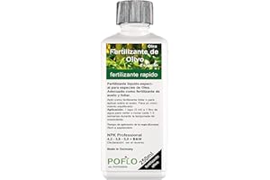 POFLO Fertilizante para olivos de ALTA TECNOLOGÍA Olea NPK, para plantas en arriates y macetas (250ml)