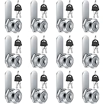 6 Serrature A Cilindro Per Armadietti E Cassette Postali - 20mm, Con Chiavi - Foto 5