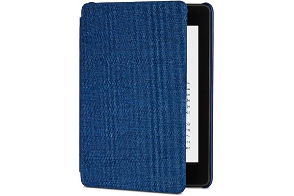 Étui en tissu protégeant de l'eau pour Kindle Paperwhite (10ème génération - modèle 2018), Bleu