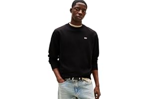 Tommy Jeans Sweat Homme Regular Fit Flag Fleece Col Ras-du-Cou