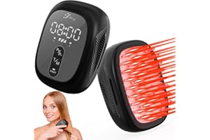 JITESY Laser Hair Growth Comb,Fda-Cleared Red Light Therapy Hair Loss Treatment For Men & Women,Hair Regrowth Comb For Anti Hair Loss,Androgenetic Alopecia,Hair Thickening & Strengthening(BLACK)
