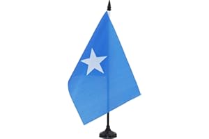 AZ FLAG - Tischflagge Somalia - 21x14 cm - Bundesrepublik Somalia Tischfahne 14 x 21 Cm - Flaggen