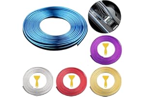 CENRONG Car Interior Moulding Trim，5M Car filler trim strip line Car styling moulding strip Car interior moulding strips DIY Car styling interior，for All Cars (blue)