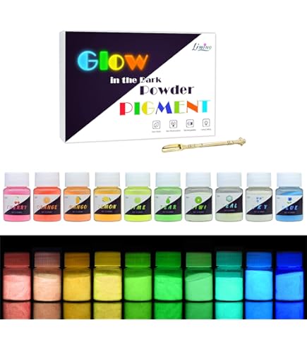 Buy Glow In The Dark Powder 12 Colors Epoxy Resin Dye Luinous Pigent - View #7