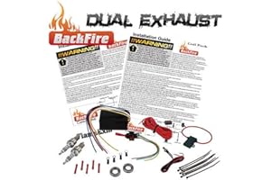 New BackFire Dual Universal Automotive Exhaust Flame Thrower Fire Throwing Kit Muffler