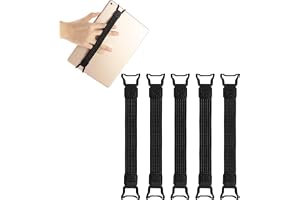 5 stycken fingerhållare för , 20 x 2 cm, mycket elastiskt mångsidigt handtag, fingerhållare, handtagshållare, surfplattehållare, fingerrem, handledsrem för 6–12,9 tum eReaders