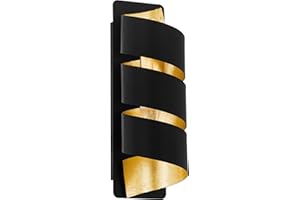 EGLO Lampa ścienna Elizondo, 1 żarówka, styl vintage, przemysłowa, nowoczesna, lampa ścienna wewnętrzna ze stali, lampa do salonu, lampa do przedpokoj