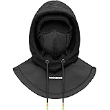 RockBros Cagoules Polaire Homme Balaclava Chaud Coupe-Vent Cache-Cou à Capuchon sous Casque pour Vélo Moto Ski Trottinette