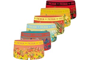FREEGUN Lot de 6 Culottes Boxers Shortie Fille