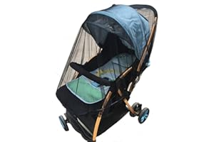 ThreeH Baby Mosquito Net for Strollers Car Seats Cradles Universal Size Insect Netting BX07,Black