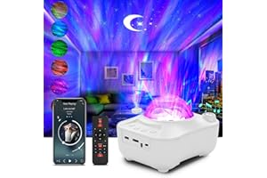 DENGBABA Aurora Star Light Galaxy Projector, LED Starry Mood Lamp with Soothing Sleep White Noise,Timer,Bluetooth Music Player, Gifts for Kids Adults, Rotating Night Lights Party Home Bedroom Ceiling Decor