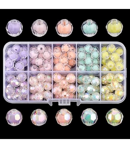 450 Perline Di Vetro Rosa PH PandaHall: 8mm Crackle, 15 Stili Per Bracciali E Collane Fai Da Te