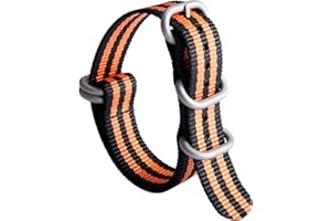 BINLUN Nylonowy pasek do zegarka, wielokolorowe paski do zegarków, zamiennik dla mężczyzn i kobiet, 18 mm, 19 mm, 20 mm, 21 mm, 22 mm, 23 mm, 24 mm, G10, premium balistyczny z wojskową wytrzymałością, 5