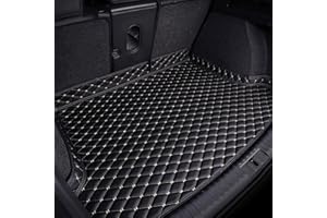 AIRAU Auto Kofferraummatte Für Mercedes-Benz GLC SUV Glc 200 250 300 300e 350e 300de 2015-2023, Cargo Teppich Kratzfest rutschfest Kofferraum Schutzmatten Innere Zubehör,A/Black-Beige