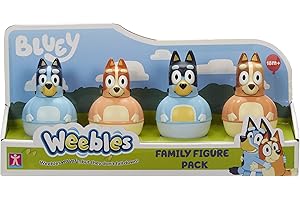 Character Options 07717 Four Pack, Weebles Wobble, Preschool Figures, Bluey Toys for 18mth+