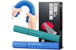 FitBeast Barra de resistencia de fitness para terapia física y fuerza de agarre mejorada, ideal para alivio de tendinitis, rehabilitación del antebrazo y recuperación muscular, codo de tenista, codo