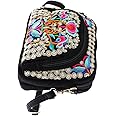 Baoblaze Vintage Embroidery Women Handbag Flower Style Design Embroidered Shoulder Bag