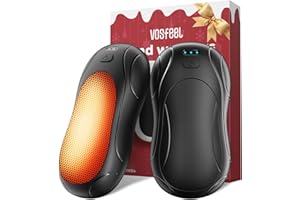 VOSFEEL Hand Warmers, Magnetic Rechargeable Hand Warmer 2-Pack, 23Hrs, Pocket Size, Fast Heating, Outdoor, Skiing, Golf, Tech Gifts for Women, Men
