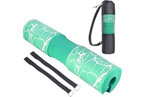 Dickplay Barbell Pad Squat Pad Comfy Extra Thick Foam Padding for Hip Thrusts Gym Fitness Work Out Heavy Duty Weightlifting Comfortable Squats Lunges Glute Bridges Fit Standard and Olympic Bars