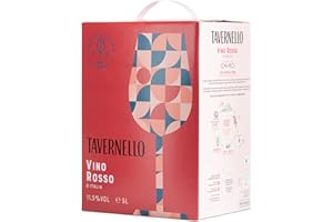Tavernello Classico Vino Rosso d'Italia, Vino Equilibrato e Profumato, 11.5% Vol, Confezione Bag in Box da 5 L