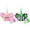 Furby Furblets Fierce and Fabulous Pack of 2 Electronic Plush Toys: May-May and Greenie-Meanie, Rosa, Weiß, Schwarz