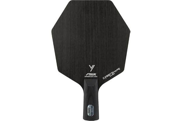 STIGA Cybershape Carbon - Raquette de Tennis de Table Professionnelle révolutionnaire - Forme hexagonale Unique - Grande Surface de Frappe