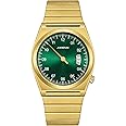 JIANDUN One Hand Watch.Mens Fashion Watch 38mm Glod Stainless Steel Strap Waterproof