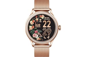 ICE-WATCH - Ice Smart St 2.0 Rose-Gold Milanese - Montre connectée Rose-Gold pour Femme avec Bracelet en Acier Inoxydable - 025317 (1,2 Pouces)