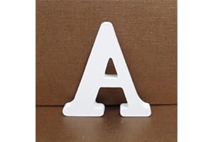 Gspirit Decorativo De Madera Letras, Pared Letras 26 Letras Madera Alfabeto para Niños Bebé Nombre Cumpleaños Fiesta Boda Casa Decoración (A)