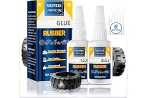 MEUVCOL 100g Gummikleber Extra Stark Wasserfest, Superkleber Für Gummi,RC Reifen, Auto Dichtungen, Schläuche, Starke Bindung Profilgummikleber, Gummi Kleber Für Motorradgriff,Autoteile, Fahrradreifen,Stiefel