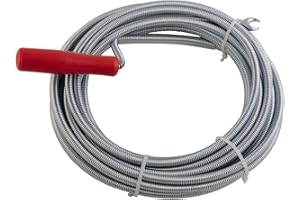 Sanitop-Wingenroth Rohrreinigungswelle | Gegen verstopfte Abflüsse | 10 Meter | 9 mm Spiraldraht | Umweltschonende Abflussreinigung | 29133 0